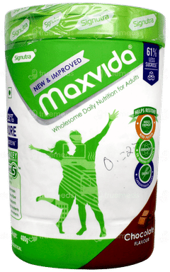 Maxvida New & Improved Chocolate Flavour Powder Jar 400gm