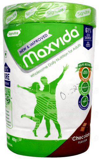 Maxvida New & Improved Chocolate Flavour Powder Jar 400gm