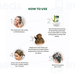 Indus Valley Bio Organic Herbal Henna Powder 100gm