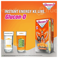 Glucon D Orange Flavour 450Gm With Shaker Free