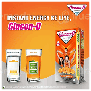 Glucon D Orange Flavour 450Gm With Shaker Free