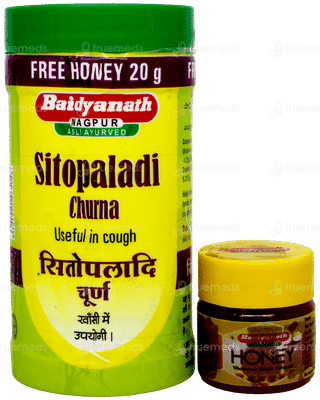 Baidyanath Nagpur Sitopaladi Churna 60Gm With Baidyanath Honey 20Gm Free