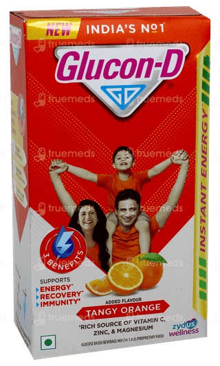 Glucon D Tangy Orange Flavour 250Gm