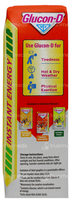 Glucon D Tangy Orange Flavour 250Gm