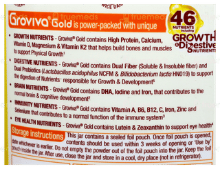 Groviva Gold For 2+ Years Vanilla Flavour Powder Jar 400Gm
