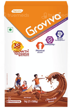 Groviva For Ages 2+ Chocolate Flavour Refill 1Kg Groviva For Ages 2+ Chocolate Flavour Refill 1Kg