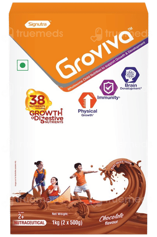 Groviva For Ages 2+ Chocolate Flavour Refill 1Kg