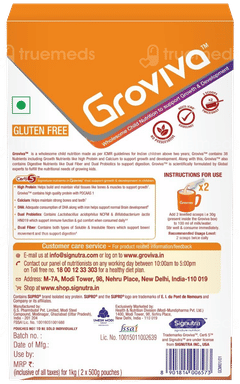 Groviva For Ages 2+ Chocolate Flavour Refill 1Kg