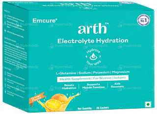 Arth Orange Flavour Electrolyte Hydration 20gm Pack Of 20 Sachets