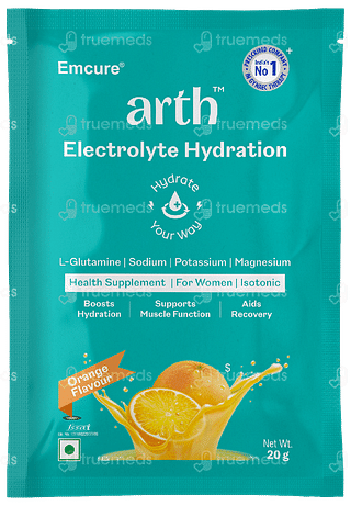 Arth Orange Flavour Electrolyte Hydration 20gm Pack Of 20 Sachets
