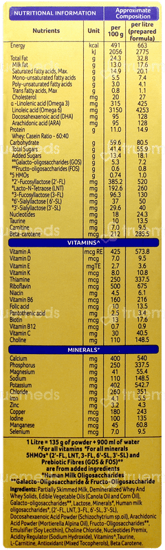 Aptamil Gold Stage 1 From Birth To 6 Months Powder Refill 400gm