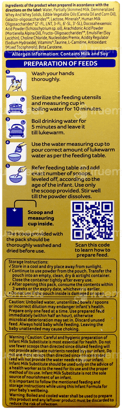 Aptamil Gold Stage 1 From Birth To 6 Months Powder Refill 400gm