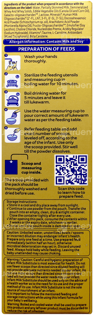 Aptamil Gold Stage 1 From Birth To 6 Months Powder Refill 400gm