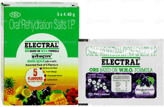 Electral Assorted Flavours 4.40gm Powder Pack Of 5 Sachets