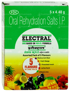 Electral Assorted Flavours 4.40gm Powder Pack Of 5 Sachets