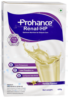 Prohance Renal Hp Vanilla Flavour Sucrose Free Refill Powder 400gm