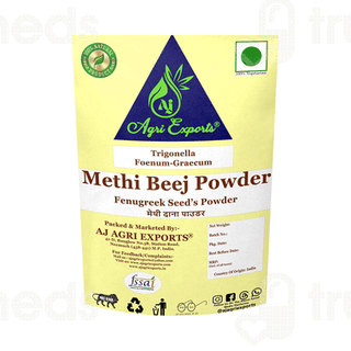 Aj Agri Exports Trigonella Foenum Graecum Methi Beej Powder 400gm