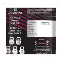 Cutiswiss+ Swissprot Womens Chocolate Protein 1000Gm