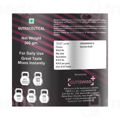 Cutiswiss+ Swissprot Vanilla Kulfi Womens Protein 360Gm