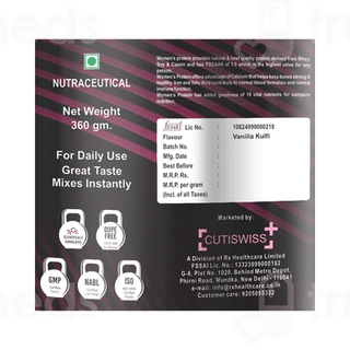 Cutiswiss+ Swissprot Vanilla Kulfi Womens Protein 360Gm