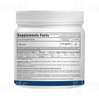 Trexgenics Sports Performance Pure Glycine Unflavoured Powder 250gm