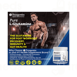 Trexgenics Sports Performance Pure L Glutamine Unflavoured Powder 250gm