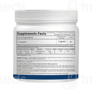 Trexgenics Sports Performance Taurine Unflavoured Powder 250gm
