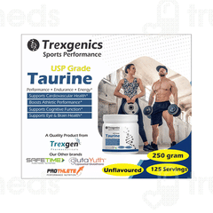 Trexgenics Sports Performance Taurine Unflavoured Powder 250gm