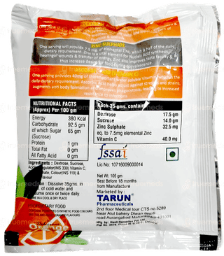 Vinral Z Advance Orange Flavour 105Gm
