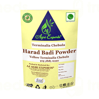 Aj Agri Exports Yellow Terminalia Chebula Harad Badi Powder 200gm
