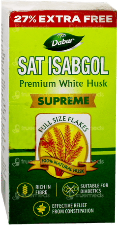 Dabur Sat Isabgol Premium White Husk Supreme 180Gm + 50Gm Extra Free