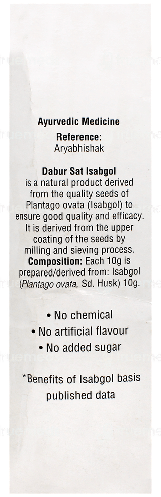 Dabur Sat Isabgol Premium White Husk Supreme 180Gm + 50Gm Extra Free