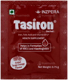 Tasiron Tangy Orange Flavour Sachet 0.75gm