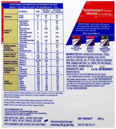 Protinex Creamy Vanilla Flavour Zero Added Sugar Powder 200gm