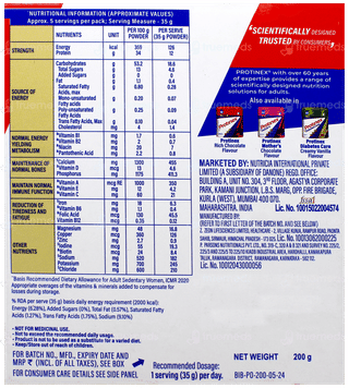 Protinex Creamy Vanilla Flavour Zero Added Sugar Powder 200gm