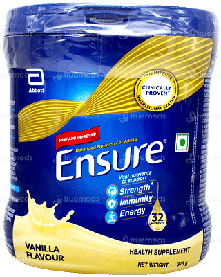 Ensure New And Improved Vanilla Flavour Powder Jar 375gm