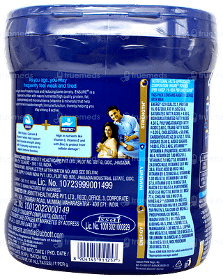Ensure New And Improved Vanilla Flavour Powder Jar 375gm