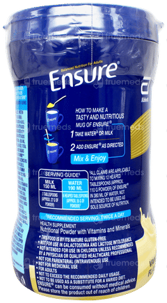 Ensure New And Improved Vanilla Flavour Powder Jar 375gm