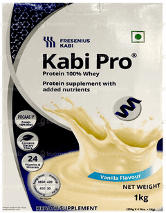 Kabipro 100% Whey Vanilla Flavour Refill Protein Powder 1Kg Kabipro 100% Whey Vanilla Flavour Refill Protein Powder 1Kg