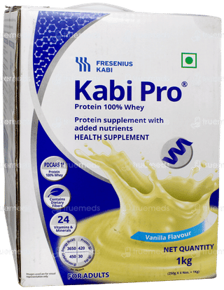 Kabipro 100% Whey Vanilla Flavour Refill Protein Powder 1Kg