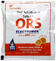 Electrowok Ors Orange Flavour Sachet 21gm Electrowok Ors Orange Flavour Sachet 21gm
