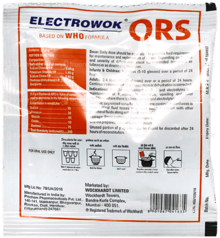 Electrowok Ors Orange Flavour Sachet 21gm