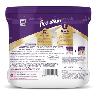 Pediasure Vanilla Flavour Powder Jar 200gm