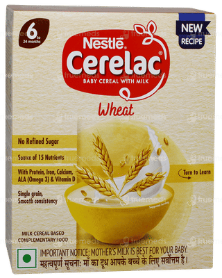 Nestle Cerelac New Recipe Wheat 6 To 24 Months Baby Cereal 300gm
