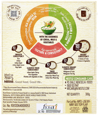 Nestle Cerelac New Recipe 5 Grains & Vegetables 18 To 24 Months Baby Cereal 300gm