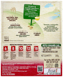 Nestle Cerelac New Recipe Multigrain & Fruits 12 To 24 Months Baby Cereal 300gm