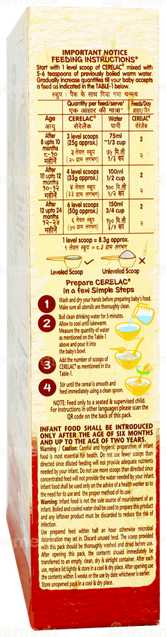 Nestle Cerelac New Recipe Wheat Apple Cherry 8 To 24 Months Baby Cereal 350gm