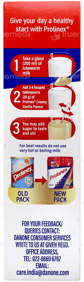 Protinex New & Improved Creamy Vanilla Flavour Zero Added Sugar Powder 200gm