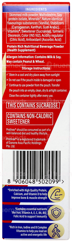 Protinex New & Improved Creamy Vanilla Flavour Zero Added Sugar Powder 200gm