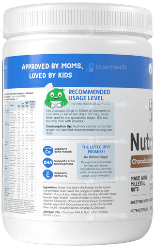 Little Joys Nutrimix 7+ Years Chocolate Flavour Powder Jar 350Gm